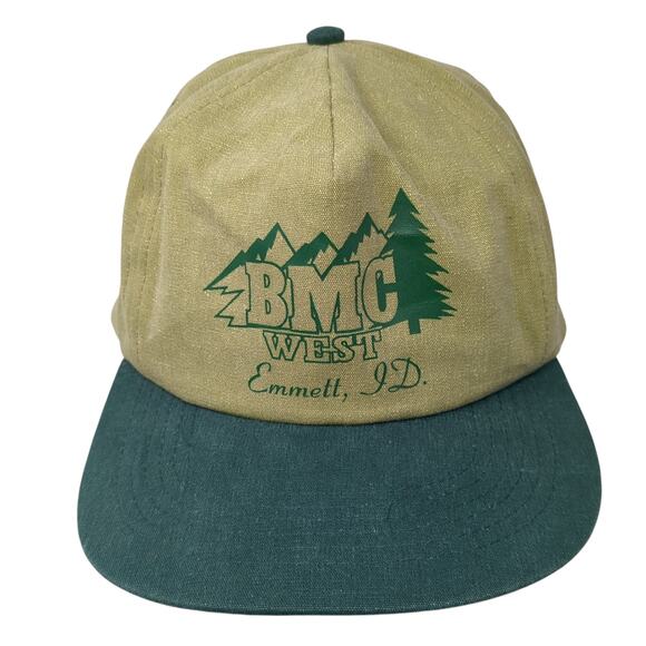 BMC West Emmett ID Snapback Hat Green One Size Adjustable Cameo Cotton - Picture 1 of 9